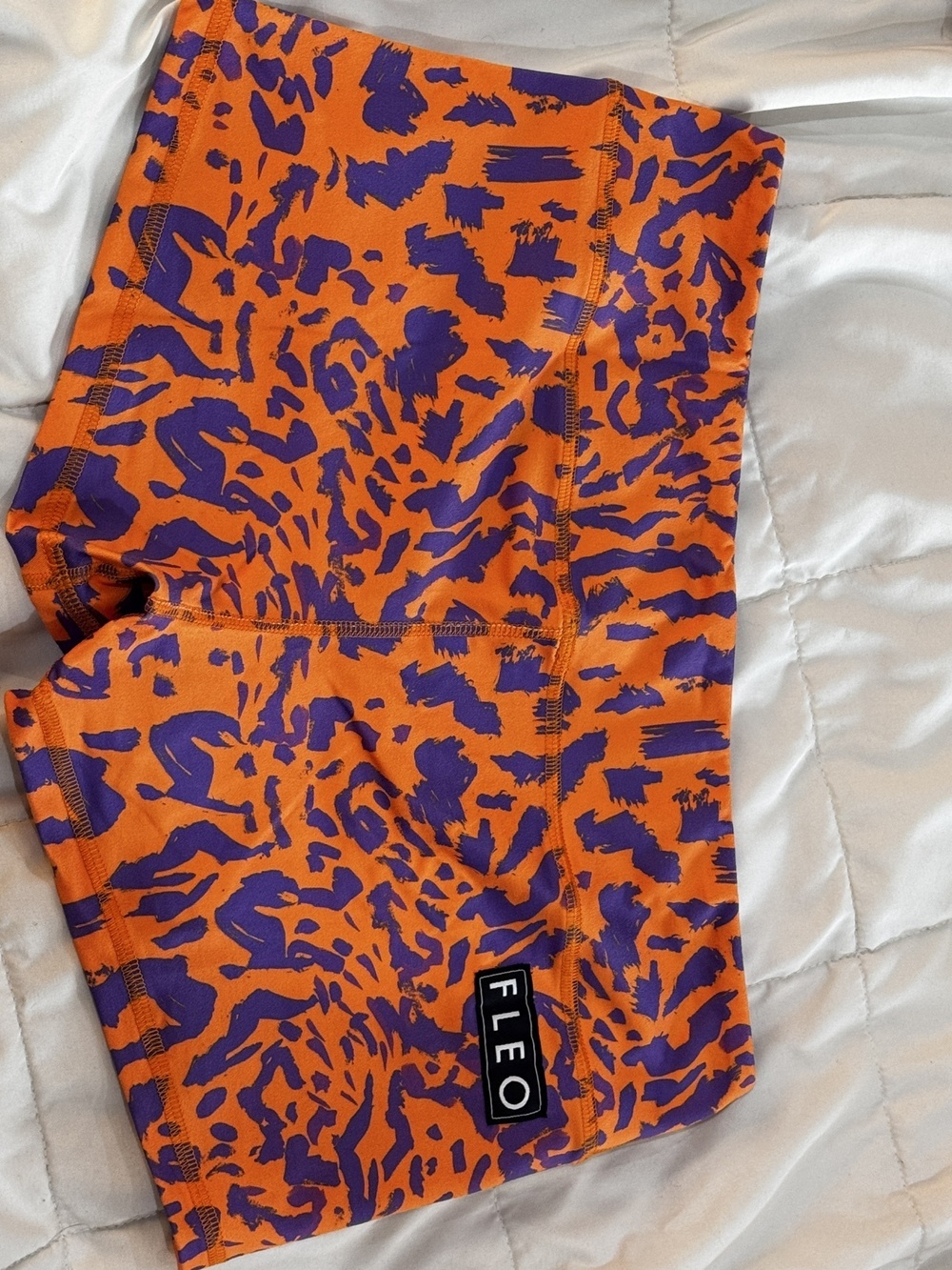 FLEO Orange Purple Brush Leopard XL
